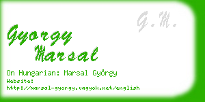 gyorgy marsal business card